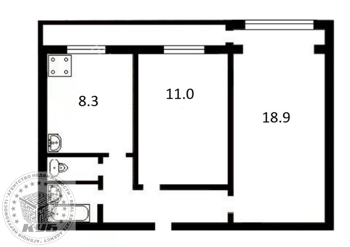 Sale 2 bedroom-(s) apartment 52 sq. m., Henerala Naumova Street 27