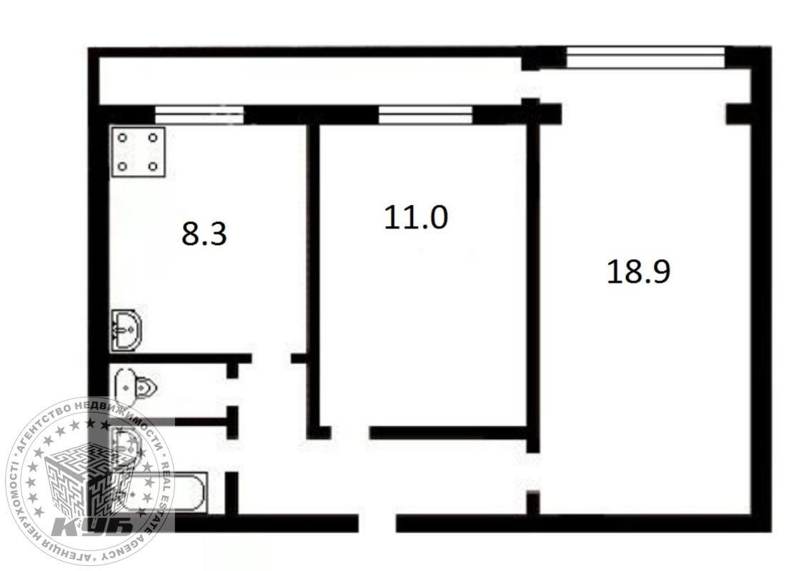 Продажа 2 комнатной квартиры 52 кв. м, Генерала Наумова ул. 27