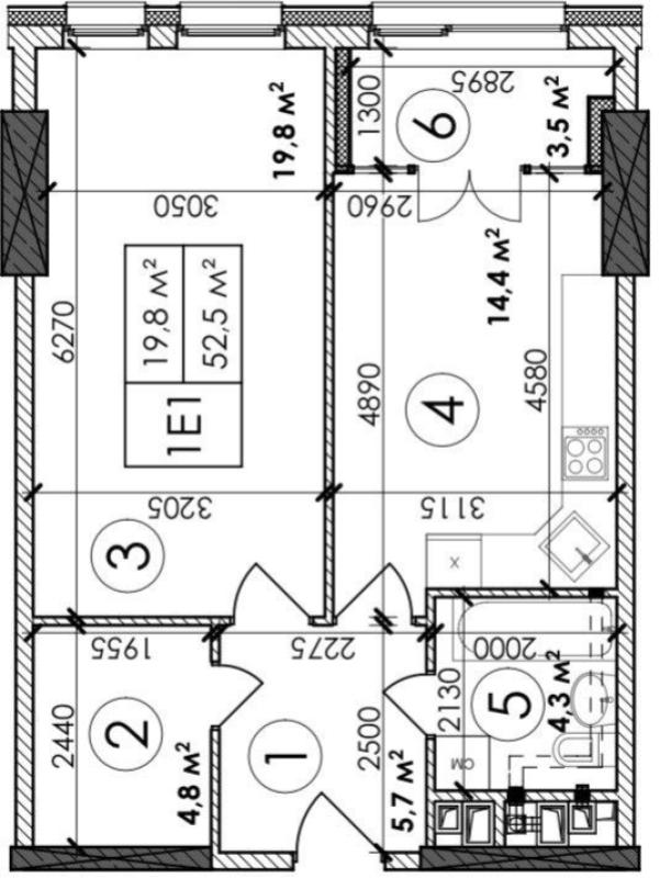 Sale 1 bedroom-(s) apartment 52 sq. m., Beresteiska Avenue (Peremohy Avenue) 11