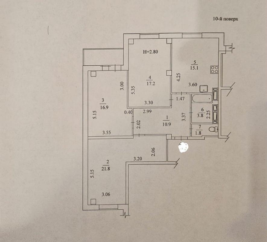 Продаж 3 кімнатної квартири 89 кв. м, Зернова вул.