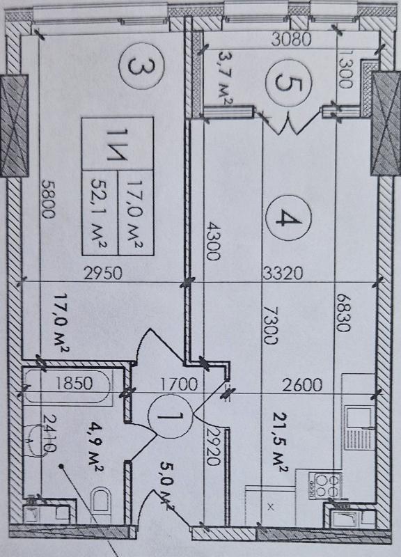 Sale 1 bedroom-(s) apartment 52 sq. m., Beresteiska Avenue (Peremohy Avenue) 11