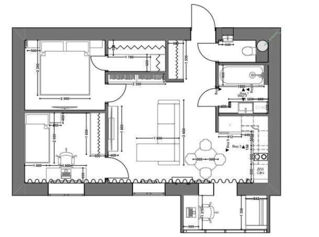 Продажа 2 комнатной квартиры 57 кв. м, Домостроительная ул. 13