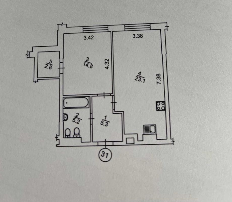 Продажа 1 комнатной квартиры 51 кв. м, Николая Пимоненко ул. 19