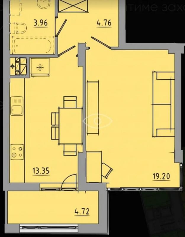 Sale 1 bedroom-(s) apartment 46 sq. m., Torhovytsia Street (Zhyvova Street) 14