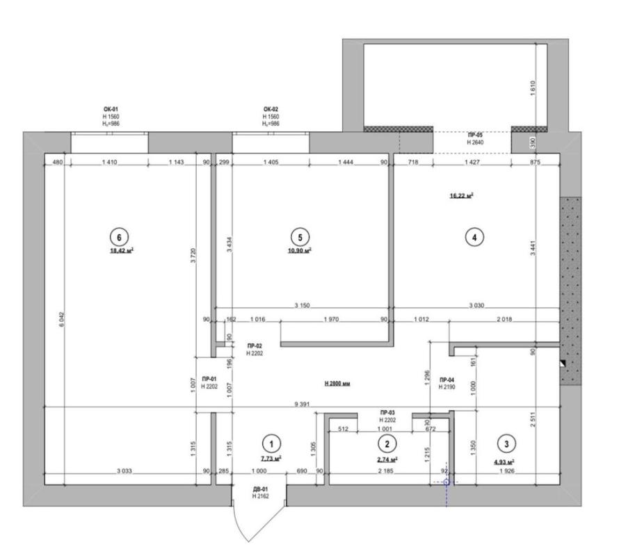 Продаж 2 кімнатної квартири 57 кв. м, Перемоги просп. 86