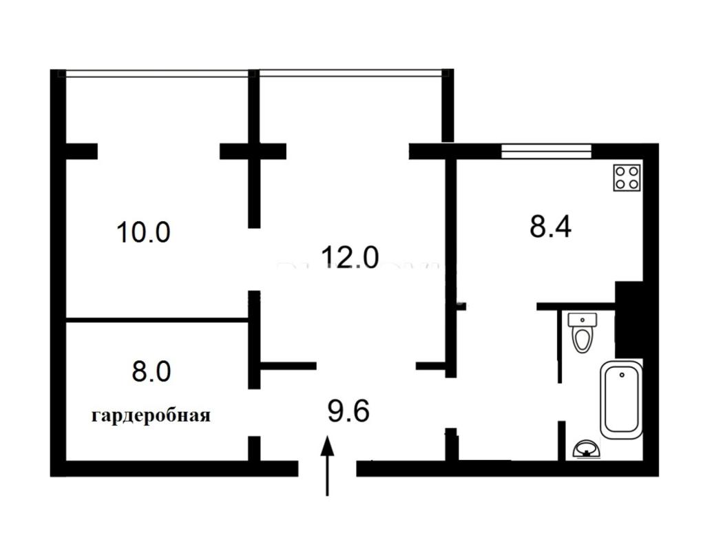 Продаж 2 кімнатної квартири 55 кв. м, Предславинська вул. 25