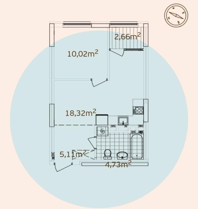 Продажа 1 комнатной квартиры 41 кв. м, Правды просп. 47э