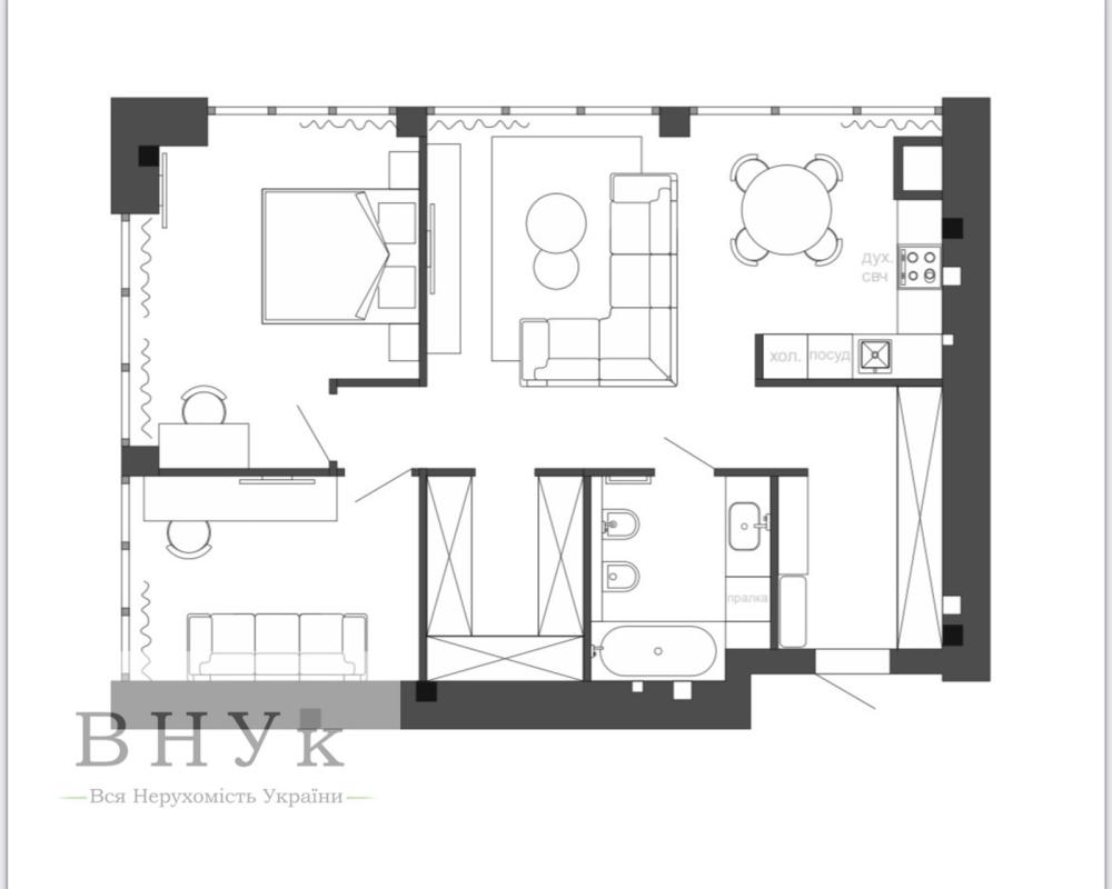 Sale 2 bedroom-(s) apartment 80 sq. m., Zluky Avenue
