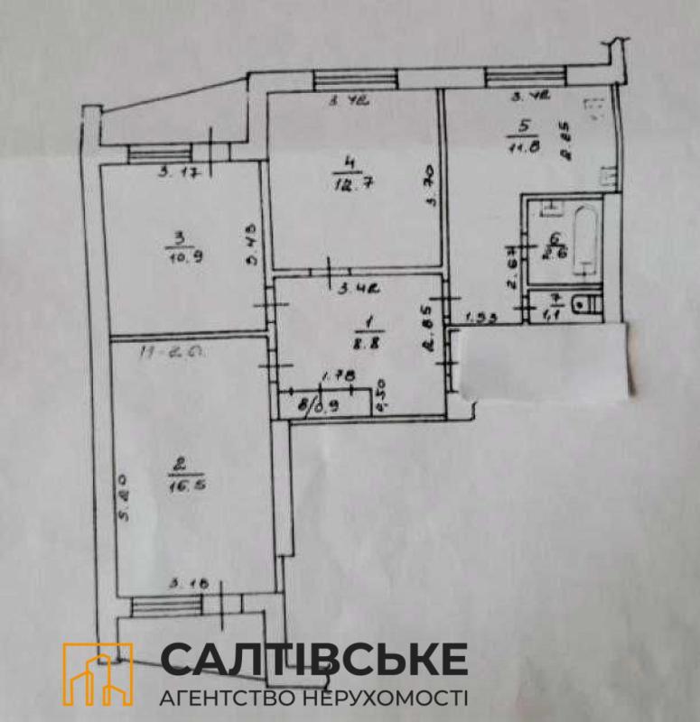 Продаж 3 кімнатної квартири 66 кв. м, Кричевського вул. 37