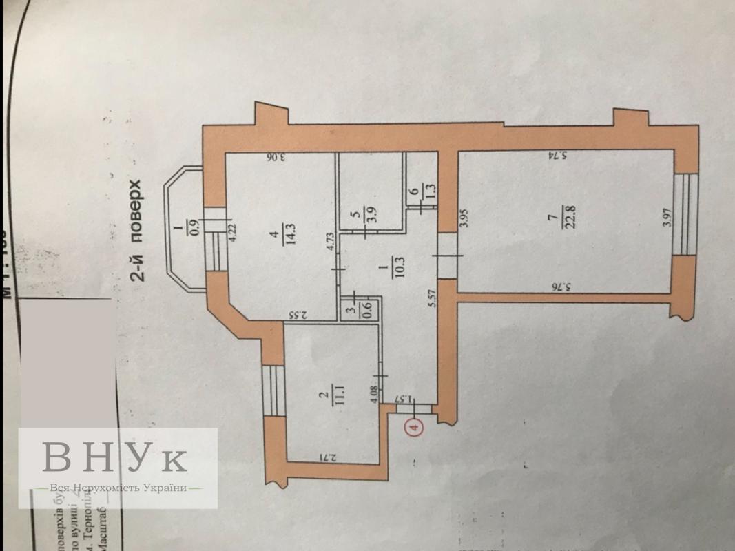 Продаж 2 кімнатної квартири 66 кв. м, Львівська вул. 11