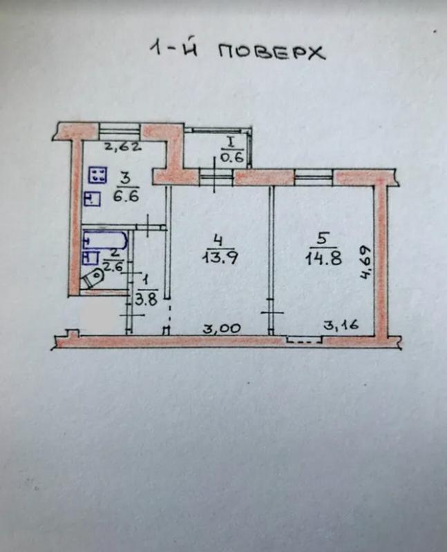 Продаж 2 кімнатної квартири 42 кв. м, Юліана Опільського вул. (Московська) 2