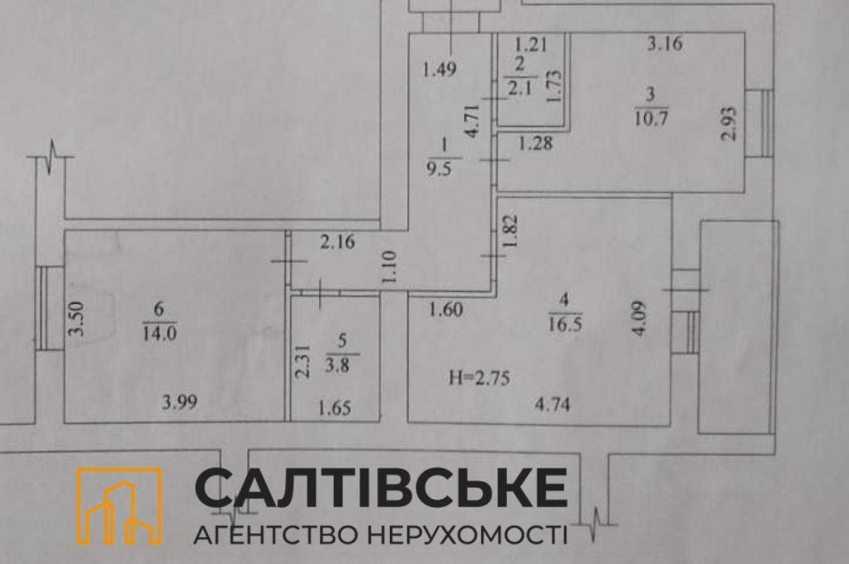Sale 2 bedroom-(s) apartment 60 sq. m., Hvardiytsiv-Shyronintsiv Street 29в