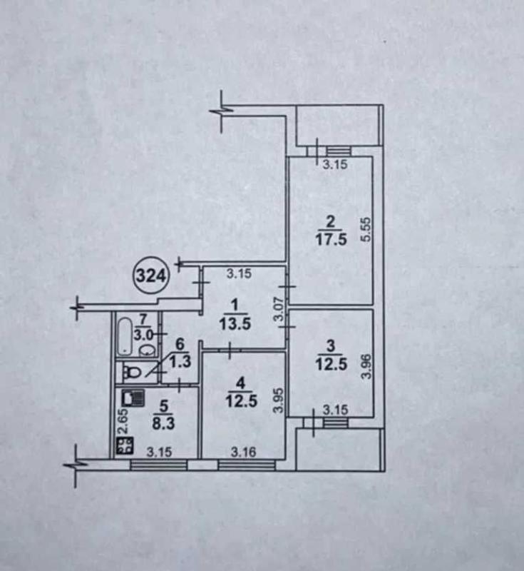 Sale 3 bedroom-(s) apartment 74 sq. m., Kharkivske Road 148