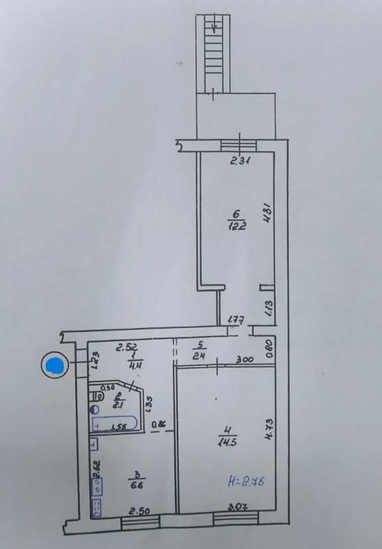 Sale 2 bedroom-(s) apartment 44 sq. m., Armiiskyi Entrance 5