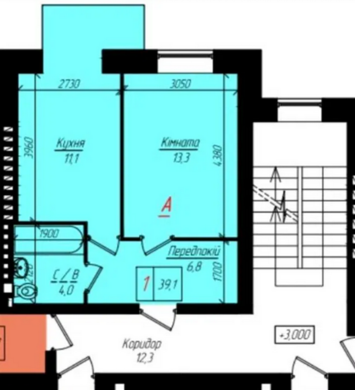 Продажа 1 комнатной квартиры 40 кв. м, Глубокая Долина ул. 3