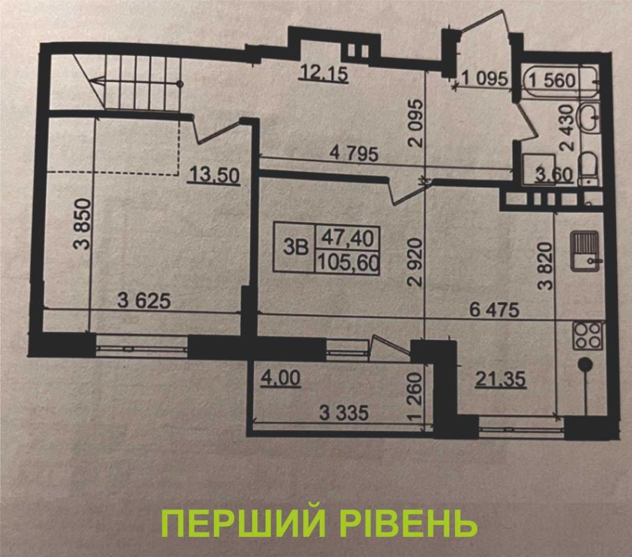 Продаж 3 кімнатної квартири 105 кв. м, Петра Григоренка просп. (Маршала Жукова) 2