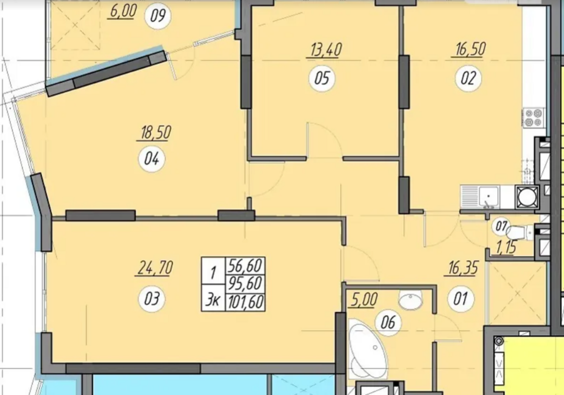 Продажа 3 комнатной квартиры 98 кв. м, Белецкая ул.