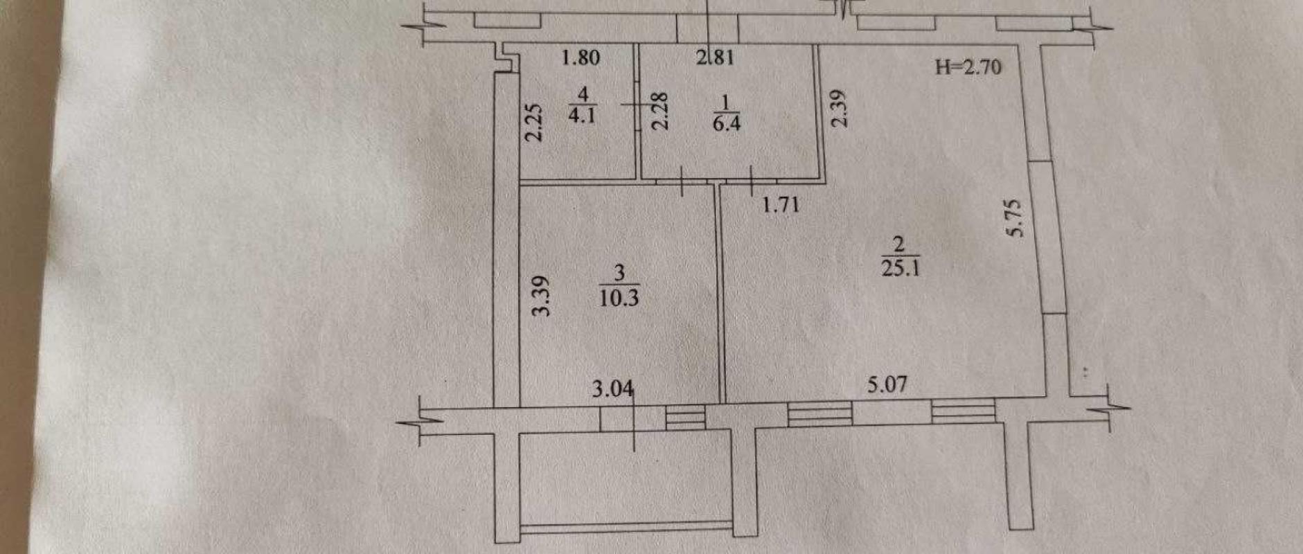 Продажа 1 комнатной квартиры 47 кв. м, Мира ул.