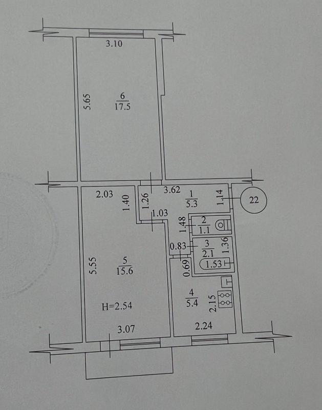 Продаж 2 кімнатної квартири 47 кв. м, Байрона просп. (Героїв Сталінграда) 152а