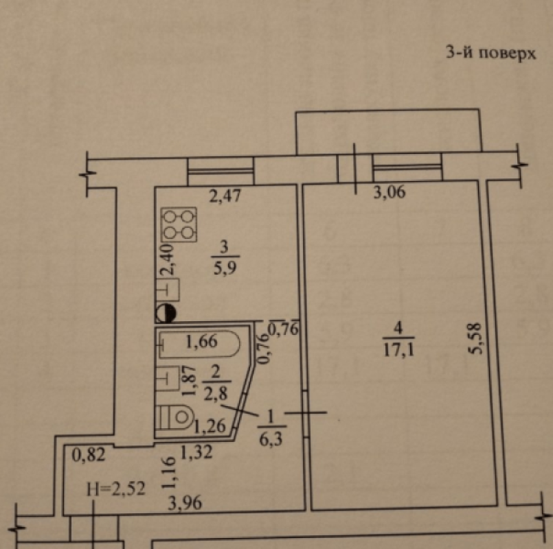 Sale 1 bedroom-(s) apartment 34 sq. m., Profspilkovy Boulevard 9а