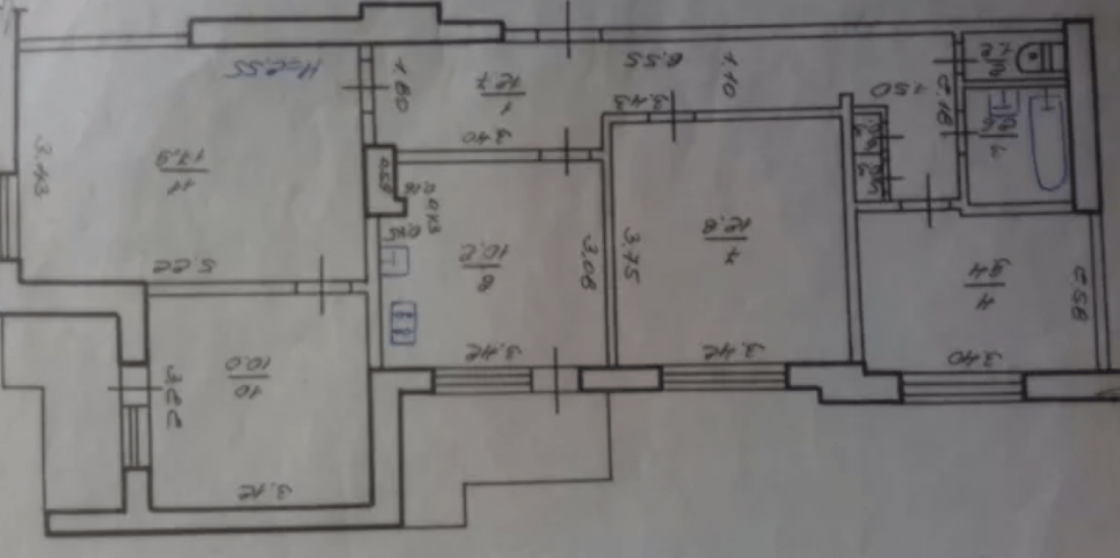 Продажа 4 комнатной квартиры 80 кв. м, Салтовское шоссе 244