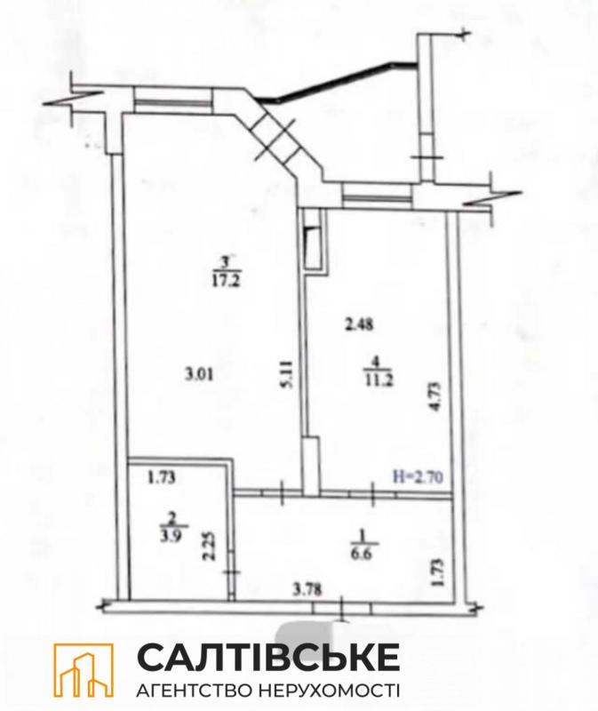 Продаж 1 кімнатної квартири 42 кв. м, Ювілейний просп. 67б