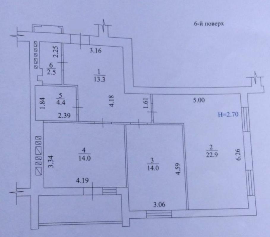 Продаж 2 кімнатної квартири 74 кв. м, Героїв Харкова просп.