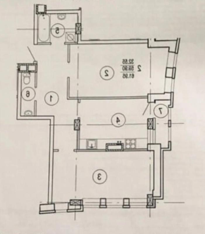 Sale 2 bedroom-(s) apartment 63 sq. m., Hvardiytsiv-Shyronintsiv Street 72а