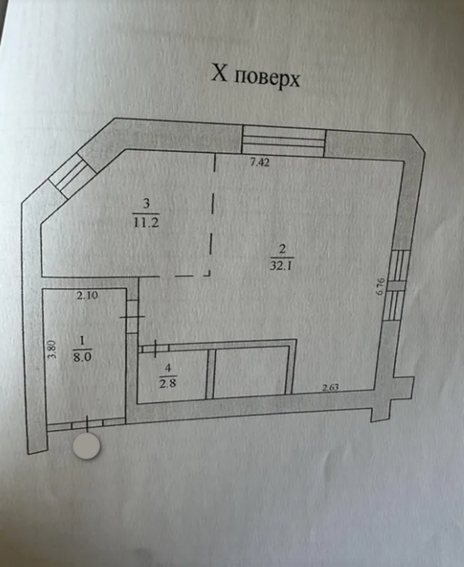 Продаж 2 кімнатної квартири 54 кв. м, Спортивна вул.