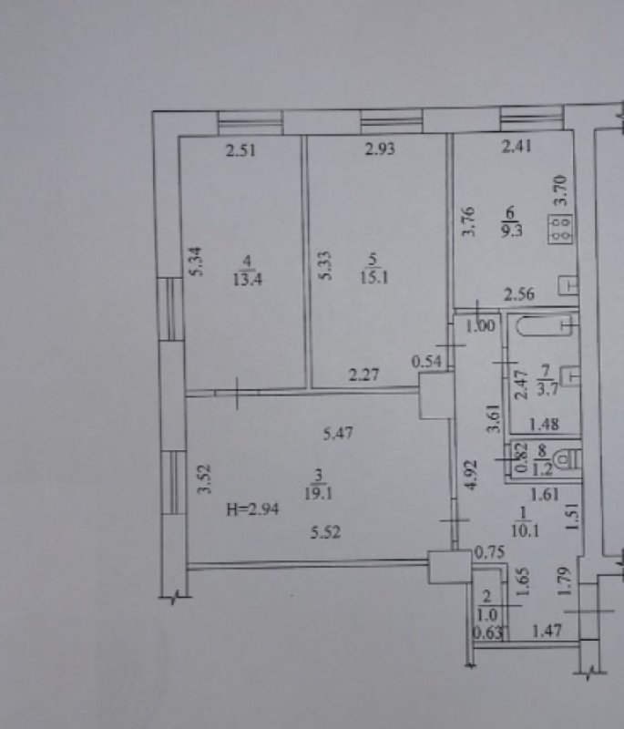 Продаж 3 кімнатної квартири 73 кв. м, Дизельна вул. 1б