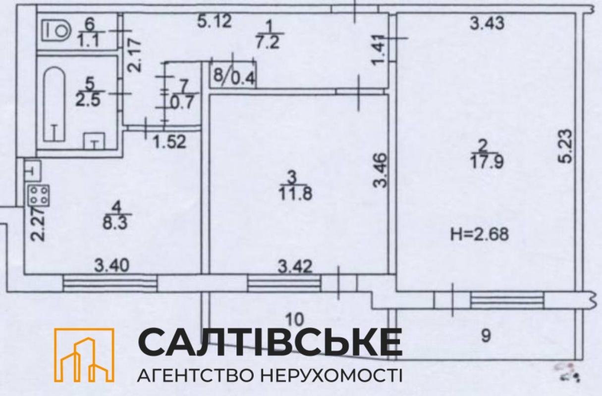 Sale 2 bedroom-(s) apartment 57 sq. m., Velozavodska Street 32