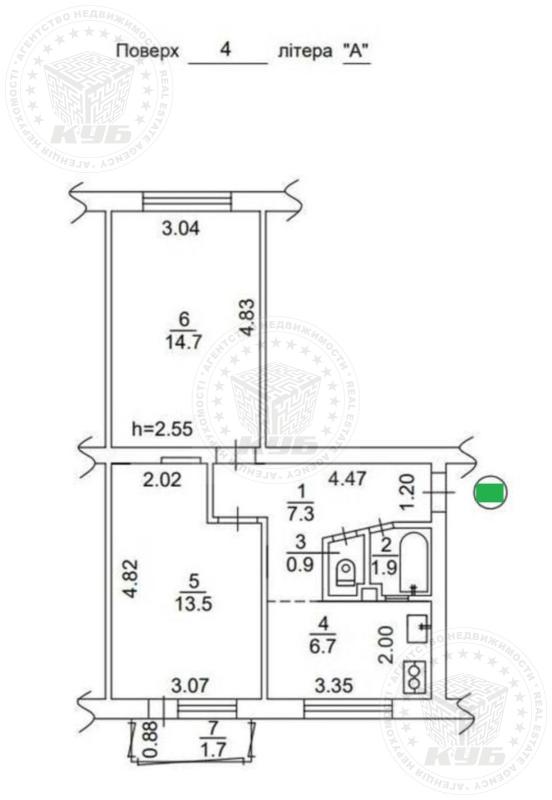 Продажа 2 комнатной квартиры 47 кв. м, Гарматная ул. 40