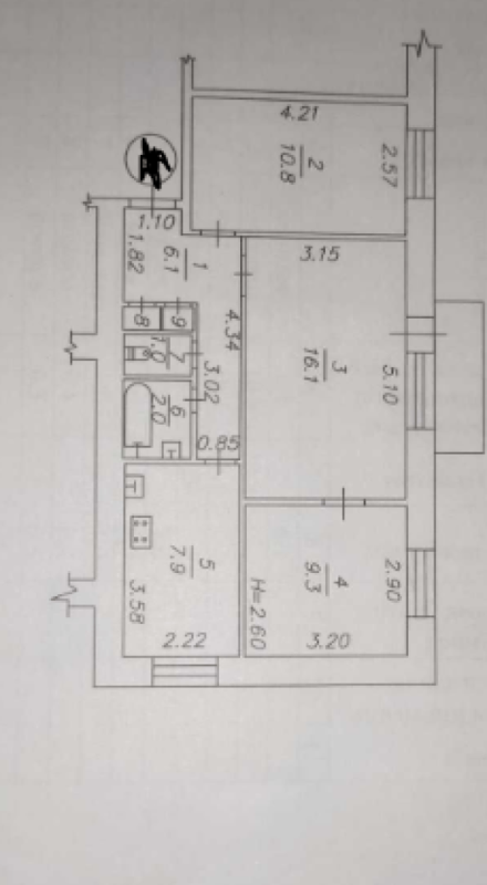 Sale 3 bedroom-(s) apartment 56 sq. m., Sadovyi Pass 9