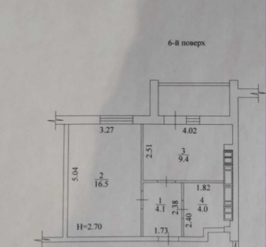 Продаж 1 кімнатної квартири 36 кв. м, Миру вул. 5Б