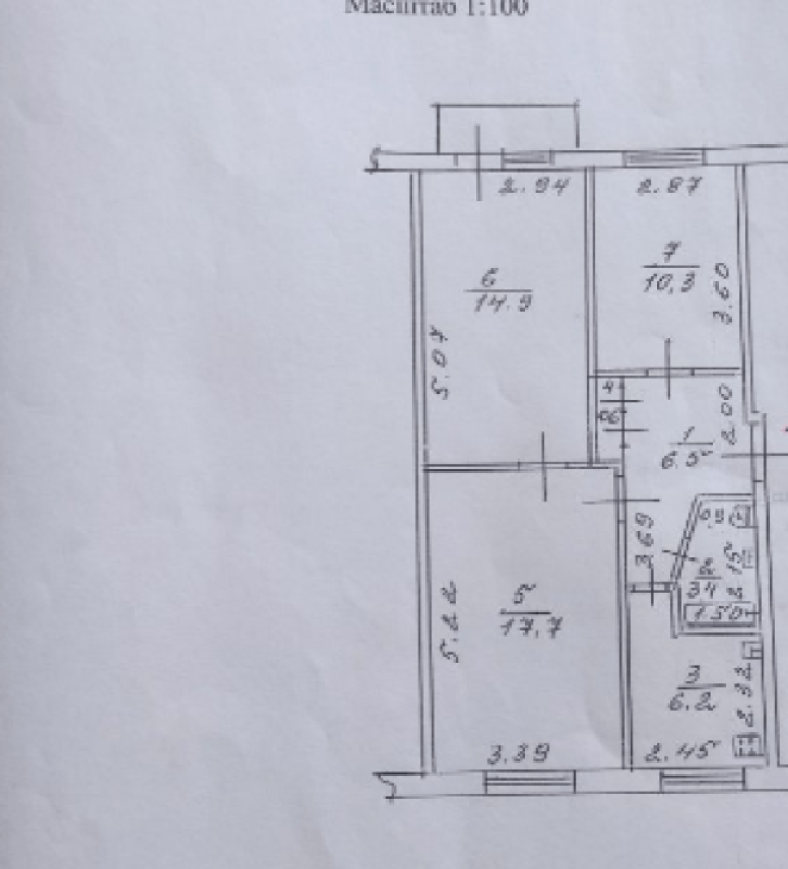 Sale 3 bedroom-(s) apartment 60 sq. m., Matrosova Street 10