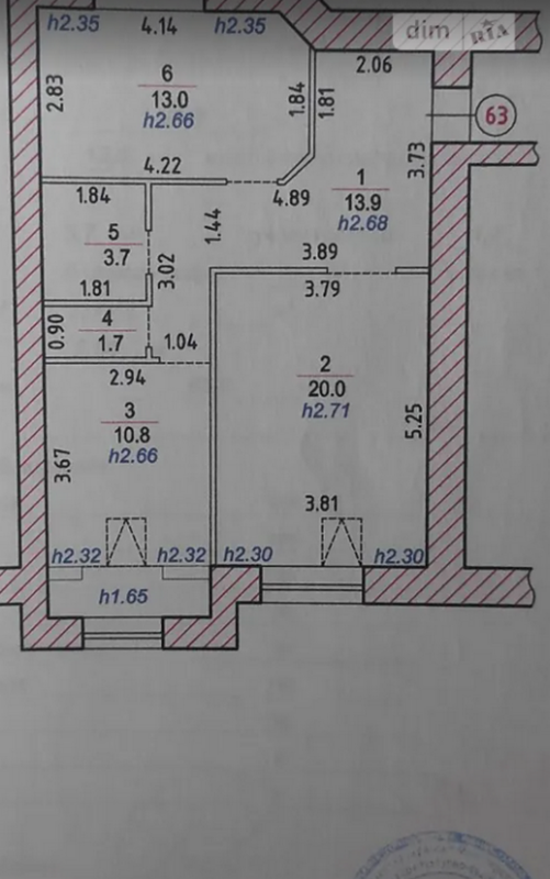 Продажа 2 комнатной квартиры 63 кв. м, Злуки просп. 3