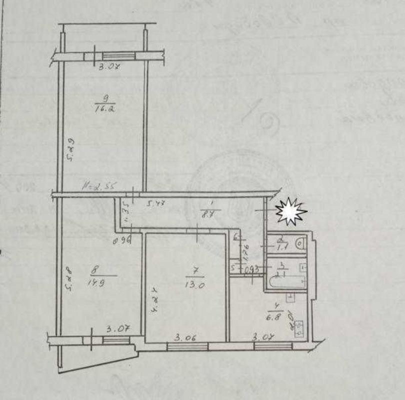 Sale 3 bedroom-(s) apartment 65 sq. m., Liudviga Svobody Avenue 48а