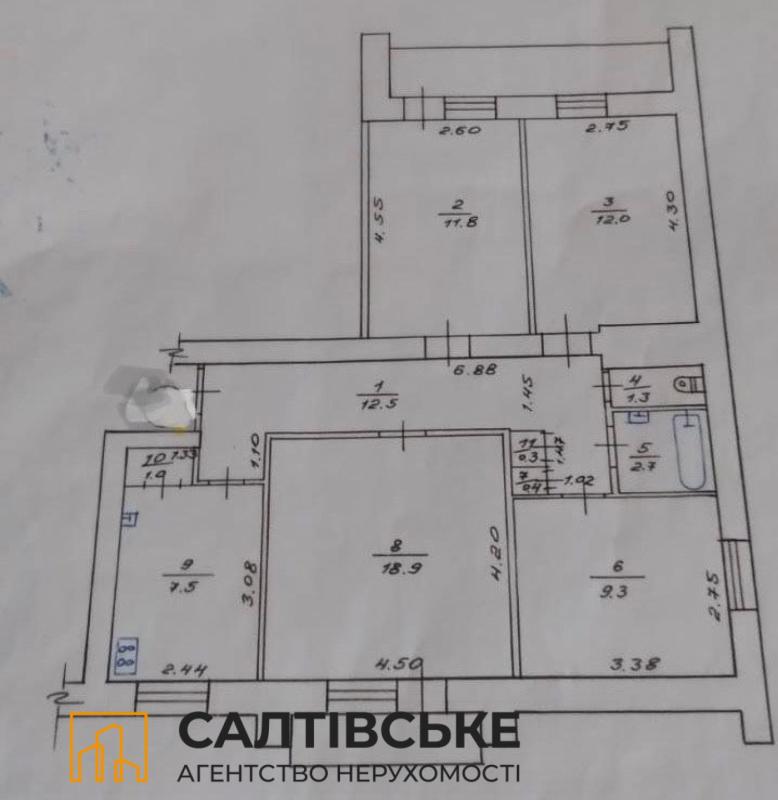 Sale 4 bedroom-(s) apartment 82 sq. m., Vladyslava Zubenka street (Tymurivtsiv Street) 48