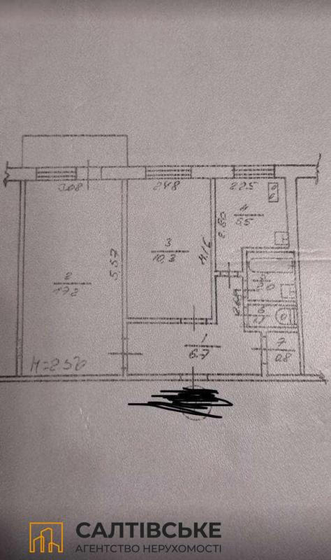 Продажа 2 комнатной квартиры 45 кв. м, Валентиновская ул. (Блюхера) 27в