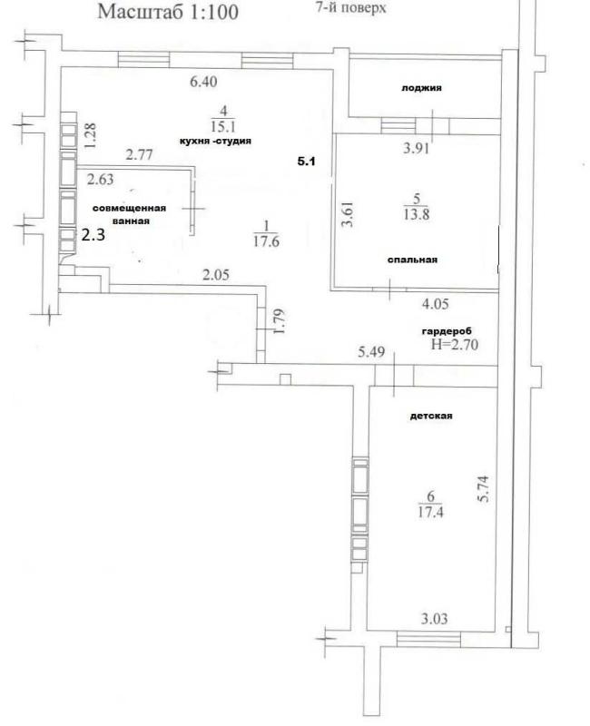 Sale 2 bedroom-(s) apartment 73 sq. m., Lva Landau Avenue 52