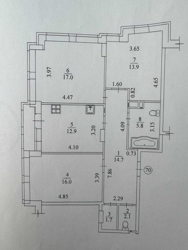 Продаж 3 кімнатної квартири 87 кв. м, Гвардійців-Широнінців вул. 72а