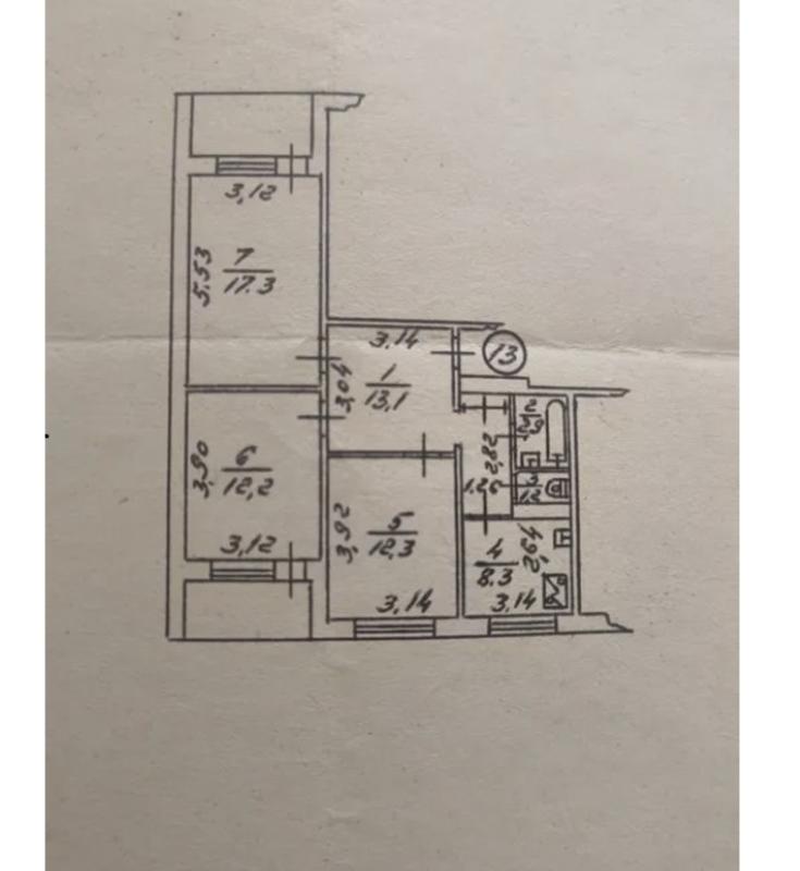 Продаж 3 кімнатної квартири 78 кв. м, Академіка Заболотного вул. 36