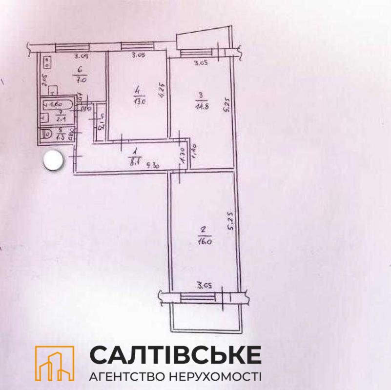 Продаж 3 кімнатної квартири 64 кв. м, Героїв Праці вул. 19