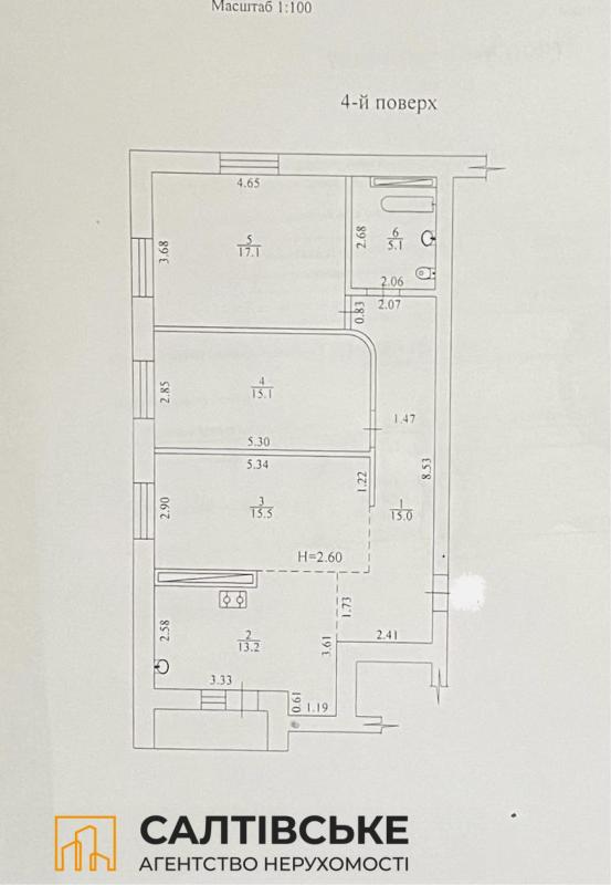 Продажа 3 комнатной квартиры 82 кв. м, Салтовское шоссе 73г