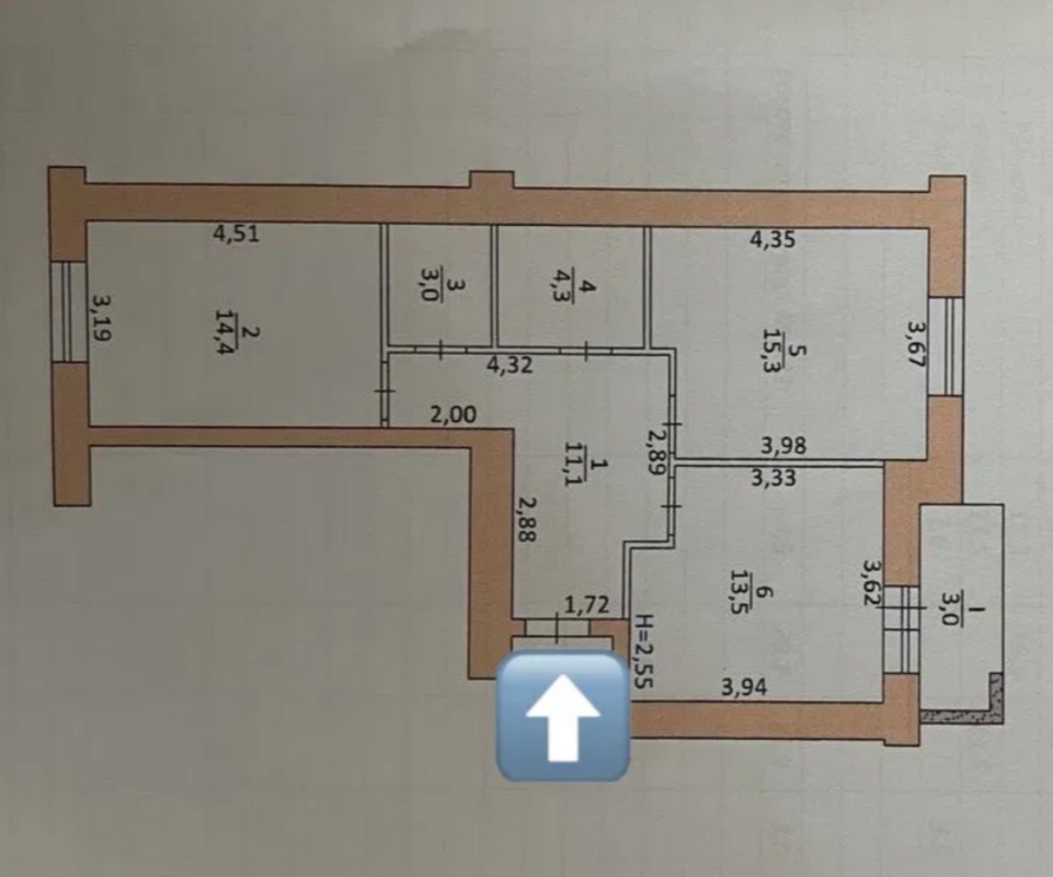 Продаж 2 кімнатної квартири 64 кв. м, Цегельний пров. (Цегельна)