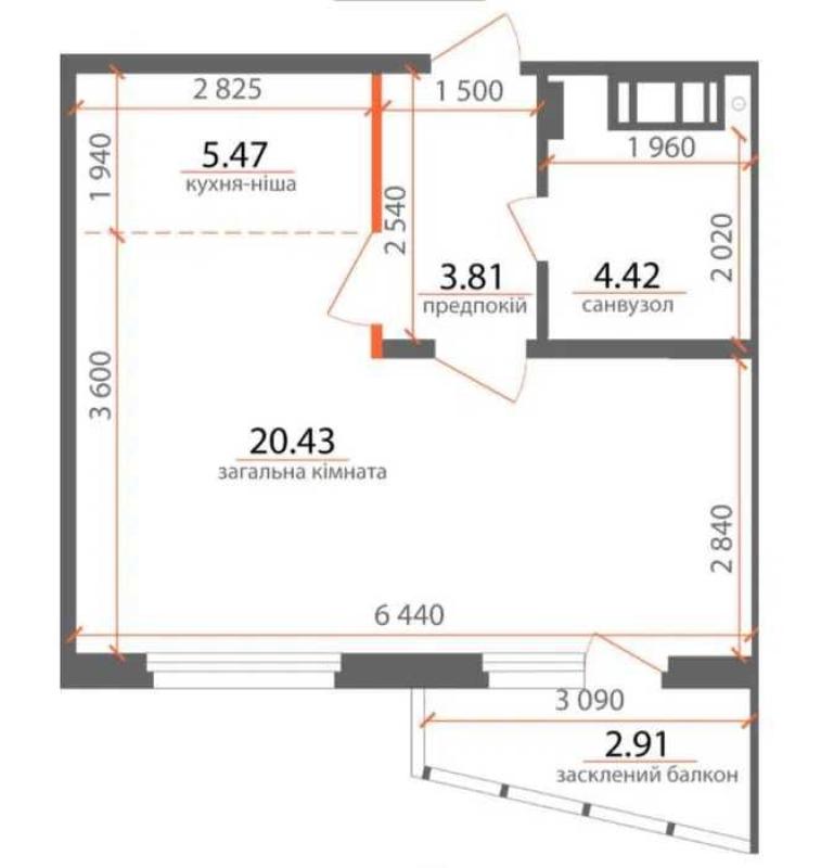 Продаж 1 кімнатної квартири 37 кв. м, Стеценка вул. 75л