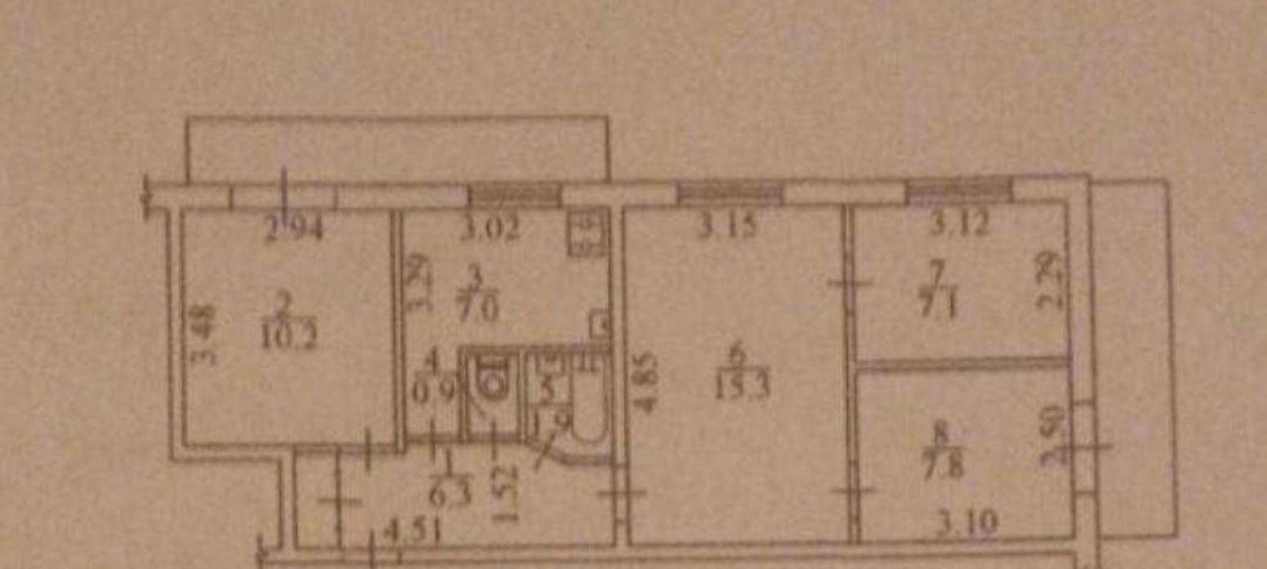 Продажа 4 комнатной квартиры 59 кв. м, Зодчих ул. 36