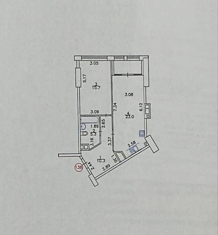 Продаж 1 кімнатної квартири 57 кв. м, Берестейський просп. (Перемоги) 11