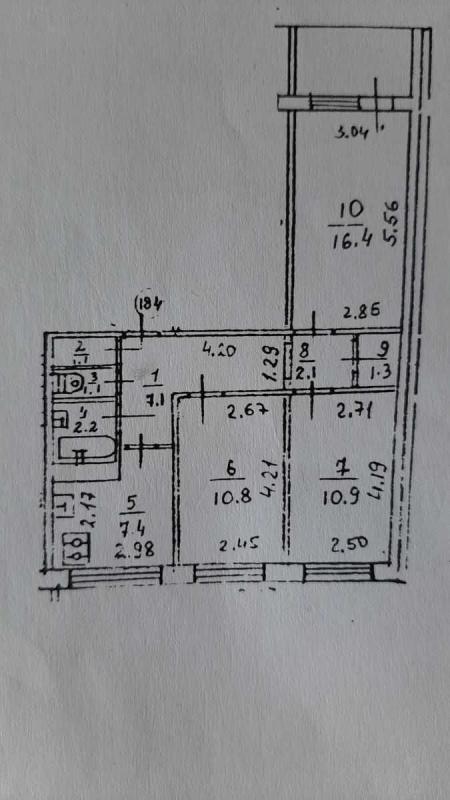 Продажа 3 комнатной квартиры 63 кв. м, Василия Порика ул. 15а