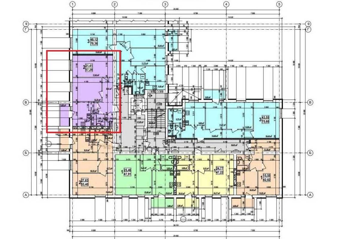 Продаж 2 кімнатної квартири 57 кв. м, Миру вул. 25